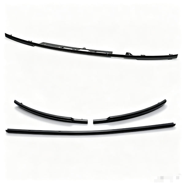 Front Bumper Strip Trim W/ Rear Door Trim For Range Rover HSE L405 2013-2017 Black