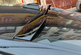 For 2013-2020 Ford Mondeo Fusion Sedan ABS Black Rear Spoiler Roof Wing V Style