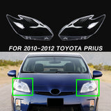 Transparent Pair Headlamp Headlight Cover Lens for 2010-2012 Toyota Prius
