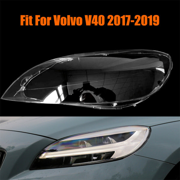 Fits Volvo V40 2017-2019 Headlight Headlamp Lens Cover Left Side