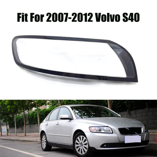 Headlight Headlamp Clear Lens Right Cover for 2007-2012 Volvo S40