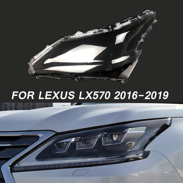 Fits Lexus LX570 2016-2019 Transparent Headlight Cover Lens Left Lamp Shell