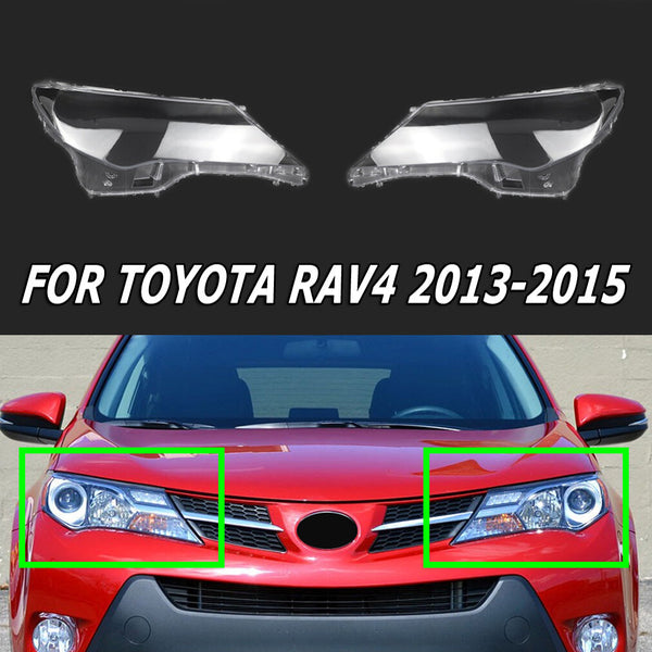 Replace of Headlight Lens Cover Clear Cases for Toyota RAV4 2013-2015 2pcs