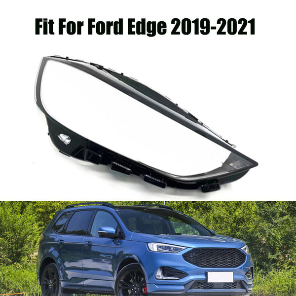Fits Ford Edge 2019-2021 Headlight Headlamp Clear Lens Right Cover
