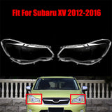 Headlight Headlamp Clear Lens Left Right Cover 2Pcs for Subaru XV 2012-2016