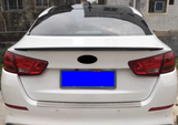 For 2014-2015 Kia K5 Optima ABS Rear Trunk Spoiler Wing Cover Trim Glossy Black