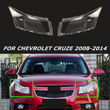 For Chevrolet Cruze 08-14 Pair Headlight Cover Lens Clear Headlamp Shell Cover