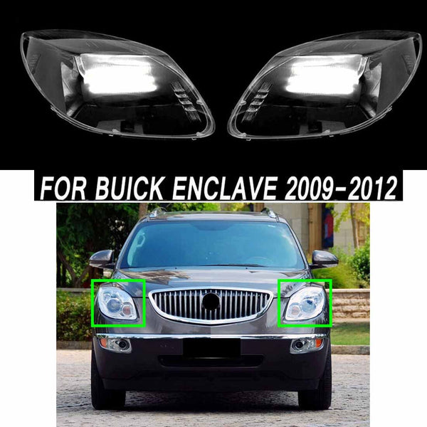 Fits Buick Enclave 2009-2012 Transparent Left Right Headlight Cover Lens