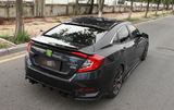 For 2016-2021 Honda Civic Sedan ABS Rear Trunk Painted Wing Lip Spoiler RS Black