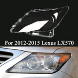 Fits Lexus LX570 2012-2015 Headlight Lens Cover Transparent Left Light Case
