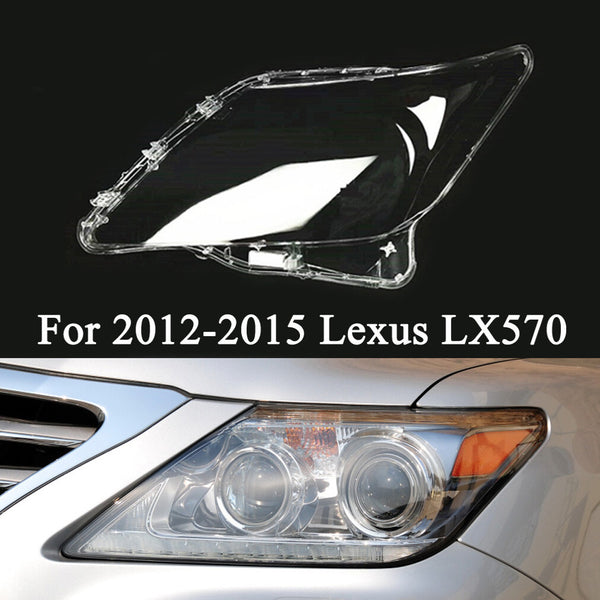 Fits Lexus LX570 2012-2015 Headlight Lens Cover Transparent Left Light Case