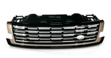 SV Style Front Bumper Grille For Range Rover L460 2023-2026 Gold Trim Silver Grill