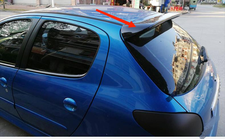 For 2003-2009 Peugeot 206 Hatchback 1pcs Rear Trunk Spoiler Wing Unpainted
