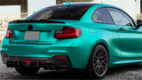 Gloss Black For 2014-2019 BMW 2 Series F87 F22 Coupe Rear M4 Style Spoiler Lip