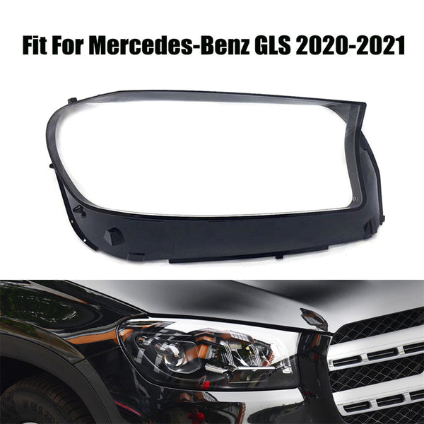 Fits Mercedes-Benz GLS 2020-2021 Headlight Headlamp Clear Lens Right Cover