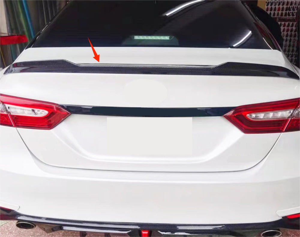For 2018-2024 Toyota Camry Sedan Carbon Fiber Rear Spoiler Wing Trunk M4 Style