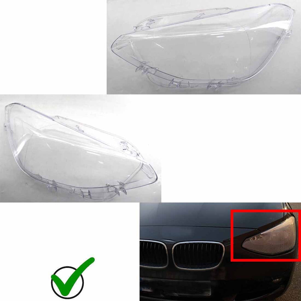for BMW F20 2012-2014 2x Car Headlight Lens Cover Shell Left & Right Side