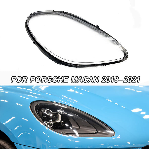 Headlight Cover Lens Shell Right for Porsche Macan 2018-2021 Clear Car Front
