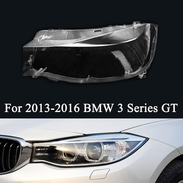 Fits BMW 3 Series GT 2013-2016 Left Headlight Lens Cover Transparent Case