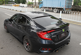 For 2016-2021 Honda Civic Sedan RS ABS Rear Trunk Painted Black Wing Lip Spoiler