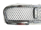 Front Mesh Grill Bumper Vent Grille Silver For Lincoln Continental 2017-2020