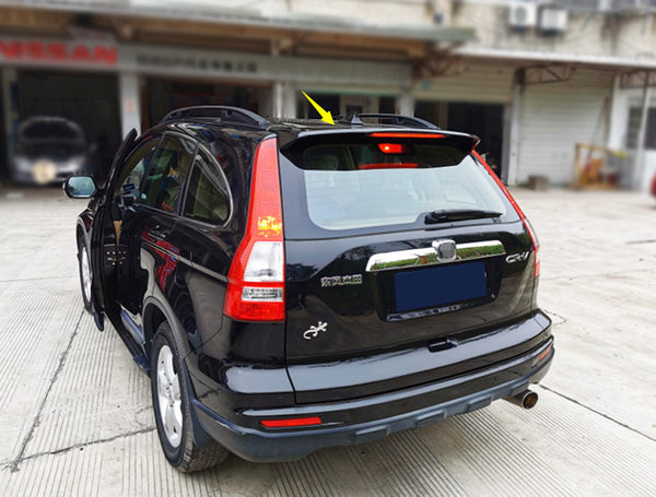for 2007-2011 Honda CRV CR-V ABS W/T LED Light Glossy Black Trunk Wing Spoiler