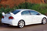 for 2006-2011 Honda Civic 4DR Sedan Plastic 3pcs Sport Style Spoiler Wing
