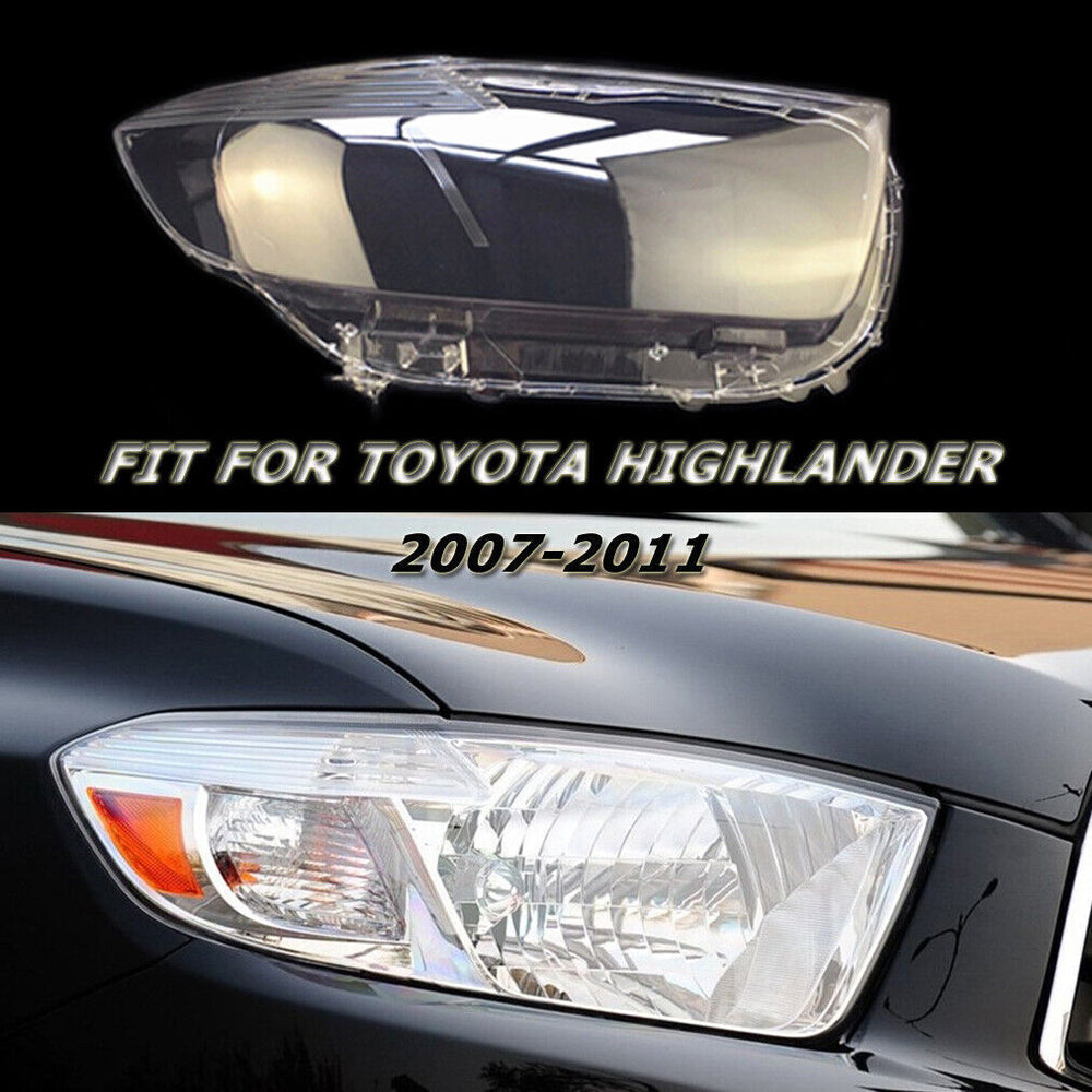 for Toyota Highlander 07-11 Auto Shell Right Headlamp Lampshade Headlight Lens