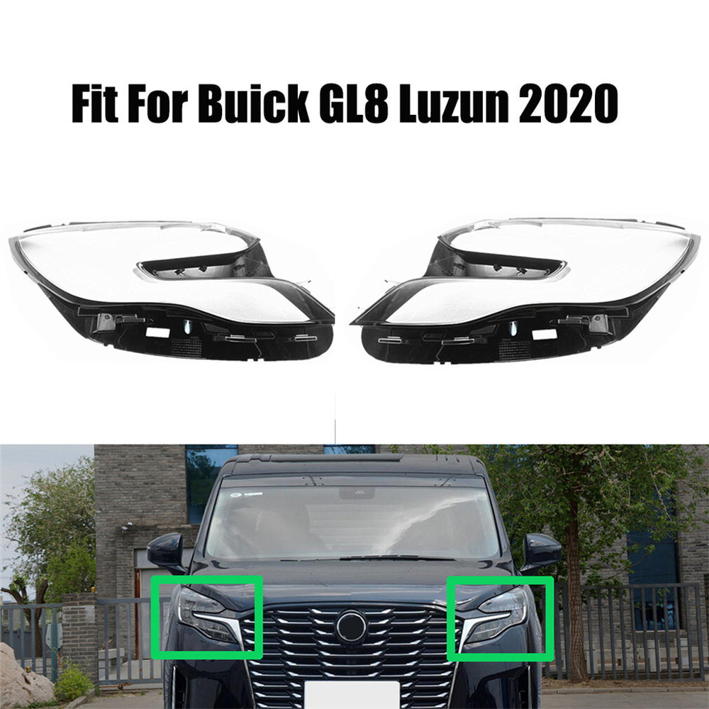Headlight Headlamp Lens Cover Left Right Side 2Pcs for Buick GL8 Luzun 2020