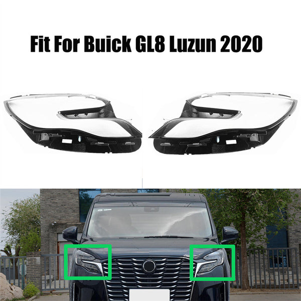 Headlight Headlamp Lens Cover Left Right Side 2Pcs for Buick GL8 Luzun 2020