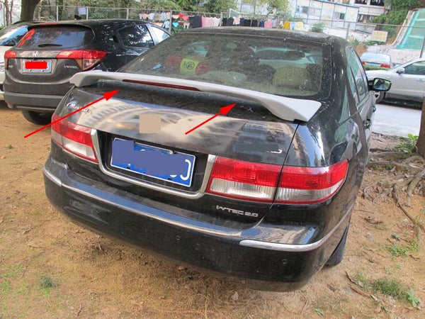 Wing Unpaint Plastic Style Spoiler for 2003-2005 Honda Accord Sedan With Light