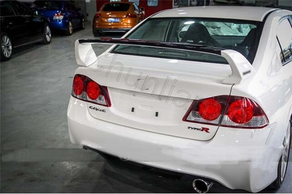 for 2006-2011 Honda Civic 4DR Sedan Plastic 3pcs Sport Style Spoiler Wing