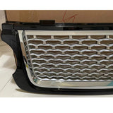 Silver Front Bumper Grille Mesh Grill For LR Range Rover L322 2010-2012