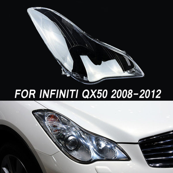 Fits Infiniti QX50 2008-2012 Clear Headlight Cover Lens Replacement Right