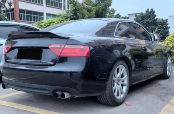 For 2009-2016 Audi A5 Coupe 2-Door ABS Glossy Black Rear Trunk Spoiler Wing Lip