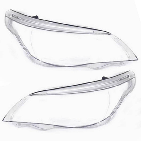 for BMW 5 Series E60 E61 2004-2010 2006 Pair Headlight Headlamp Clear Lens Cover