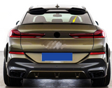 For 2020-2023 BMW X6 G06 4 -Door Glossy Black ABS Rear Trunk Spoiler Wing