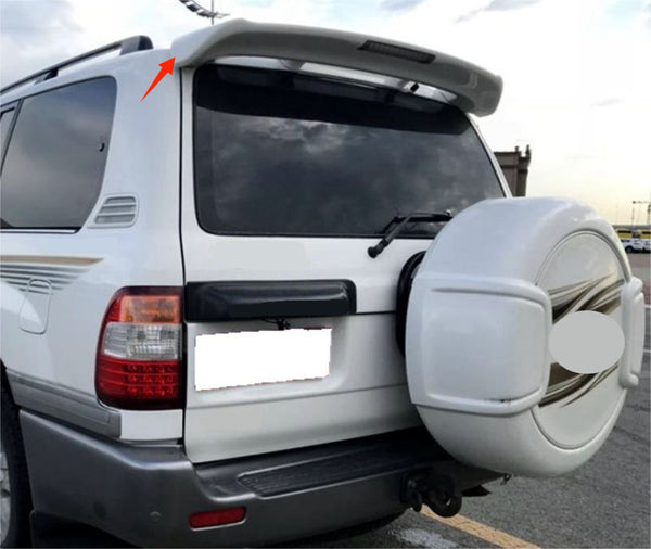 For 98-07 Toyota Land Cruiser 100/Lexus LX470 Rear Spoiler Unpainted Wing LED