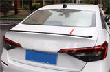 For 2022-2025 Honda Civic Sedan ABS Rear Trunk Spoiler Wing Glossy Black