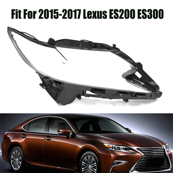Fits Lexus ES200 ES300 2015-2017 Headlight Headlamp Clear Lens Right Cover