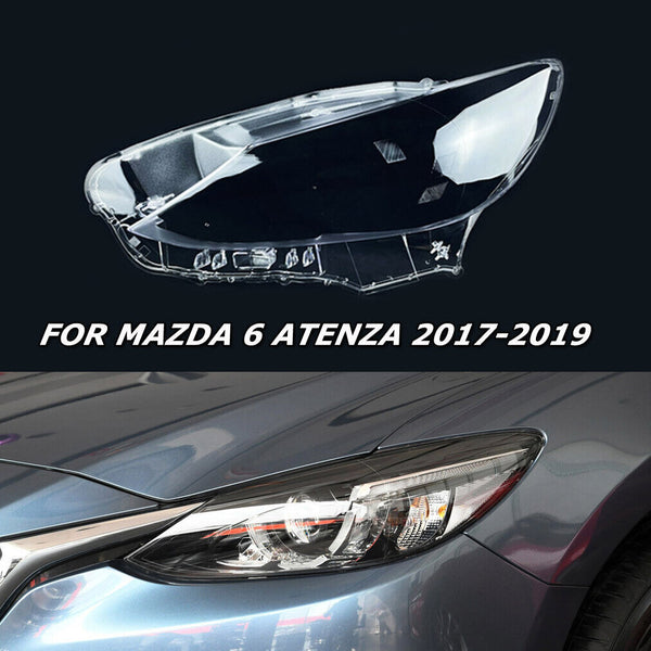 For Mazda 6 Atenza 2017-2019 16 18 Left Headlight Lens Headlamp Shell Cover Cap