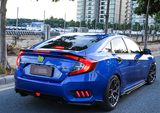 for 2016-2021 Honda Civic Sedan RS Rear Trunk Painted Blue Wing Spoiler Light