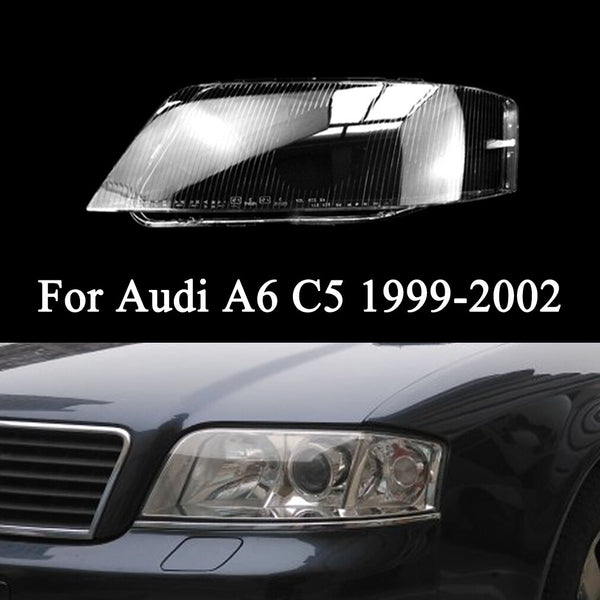 Headlight Lens Headlamp Cover Transparent Case Left for Audi A6 C5 1999-2002