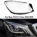 For Benz W222 S400 S500 S-Class 18-20 1X Headlight Lens Clear Shell Cover Right