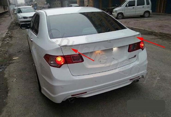 for 2009-2014 ACURA TSX CU1 CU2(ACCORD EURO) Rear Trunk Lip Wing Spoiler White