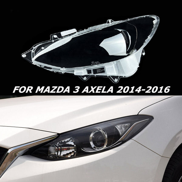 Left Headlight Cover Lens Shell Cap Clear For Mazda 3 Axela 2014 2015 2016 Car