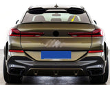 For 2020-2023 BMW X6 G06 4 -Door Glossy Black ABS Rear Trunk Spoiler Wing