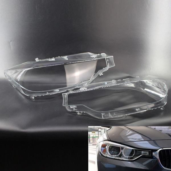 For BMW 3 Series F30 Sedan F31 Touring Headlight Lens HeadLamp Shell Cover Cap