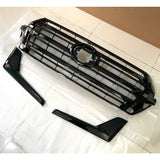 Front Bumper Center Grille For Toyota Land Cruiser LC200 2016-2020 Black Grill