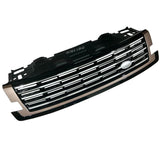 SV Style Front Bumper Grille For Range Rover L460 2023-2026 Gold Trim Silver Grill